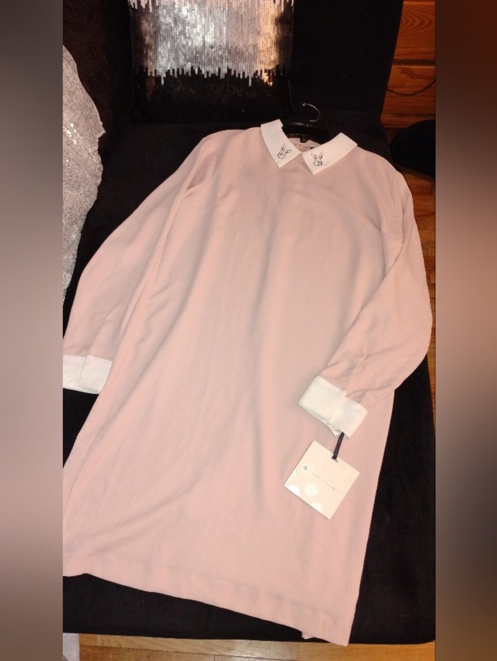 Victoria Beckham for Target Blush Pink Collared Dress. XL. NWT